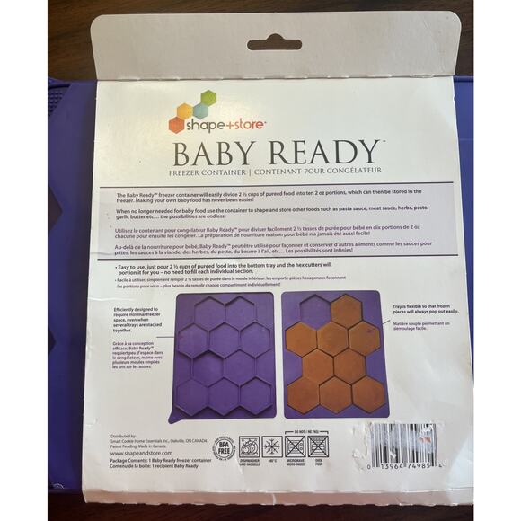 Baby Ready Freezer Container By Shape Store Frozen Food Storage PreserveOrganize - Picture 3 of 9